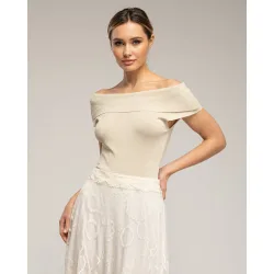 Top de mujer de punto con lurex
