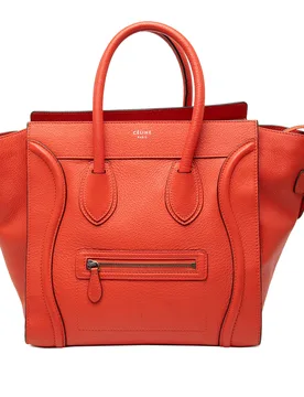 Mini Leather Luggage Tote - Celine - FashionsVida