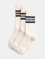 Pk Casual Cotton Rich Socks Beige Mix male