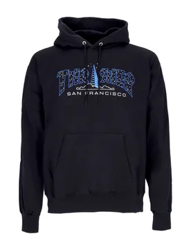 Felpa Cappuccio Uomo Pyramid Hood Black - Thrasher - FashionsVida