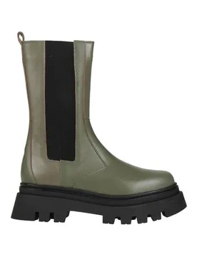 Botines de caña alta Mujer Verde militar 35,36,37,38 Mujer - Alohas - FashionsVida