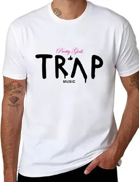 Pretty Girls Like Trap Music - Pink & Black T-Shirt graphic t shirts for man man t shirt cotton T-Shirt - Aliexpress - FashionsVida