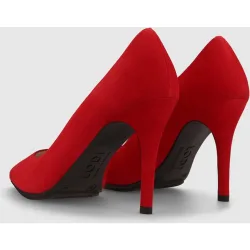 Zapatos de salón de mujer en ante con tacón