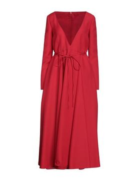Vestido midi Mujer Rojo 40 Mujer