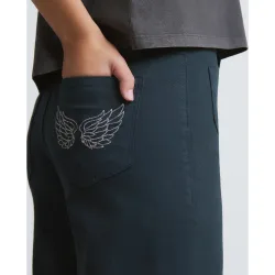 Pantalón recto de mujer con alas