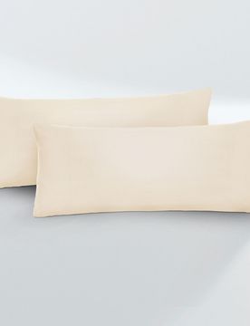 Feinjersey-Kopfkissenbezug Doppelpack kitt, 2x 40x60 cm