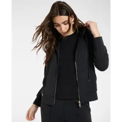 Sudadera de mujer con cierre doble y capucha ajustable