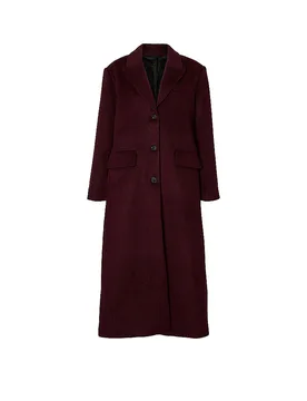 Cappotto di lana rosso scuro 38 - Selected Femme - FashionsVida