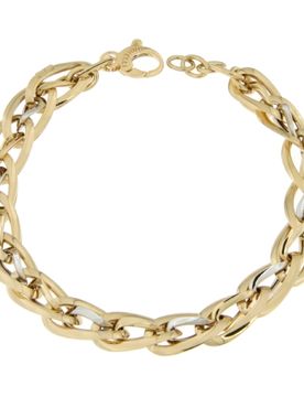 Bracciale Donna Oro Giallo Bianco GL100614