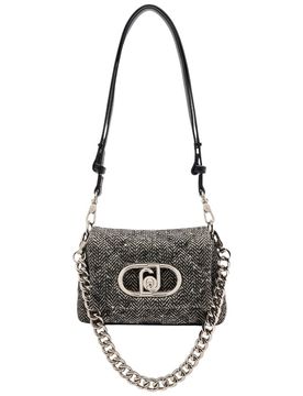 Borsa piccola LaPuffy nera con paillettes AF5269T9112-22222