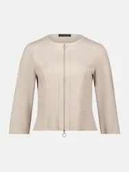 Blazerjacke in Velours-Optik Beige 40