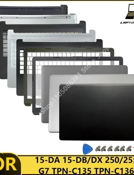 New For 15-DA 15-DB 15-DX 250/255 G7 TPN-C135 TPN-C136 LCD Back Cover Front Bezel Palmrest Bottom Case Hinge C keyboard /Top Lid - Aliexpress - FashionsVida