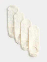 Pack Patterned Invisible Trainer Liners™ White Mix female