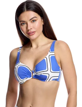 Top de bikini de mujer con aros y diseño geométrico - Ory - FashionsVida