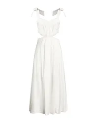 Vestido midi Mujer Blanco 42 Mujer