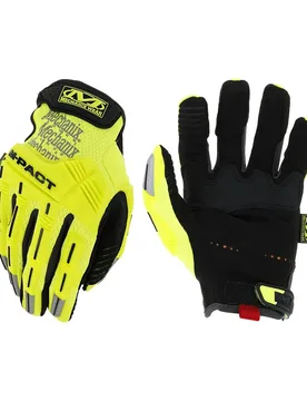 Gants De Travail M-pact Hi-viz Yellow S - Mechanix Wear - FashionsVida