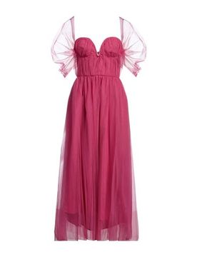 Midi-Kleid Damen Fuchsia 34,36 Damen
