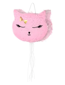 Pinata Katze Rosa 37 x 27 cm - PARTYDECO - FashionsVida