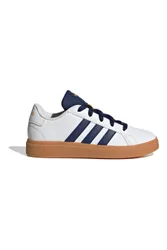 Sneakers Bianche con Lacci e Bande Laterali Blu GRAND COURT 2.0 K 38
