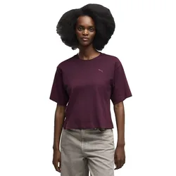 T-shirt à Manches Courtes Her Relaxed Ruby Noir S