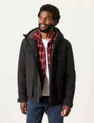 Padded Waterproof Utility Jacket Black male