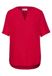 QR Splitneck blouse w turn-up female