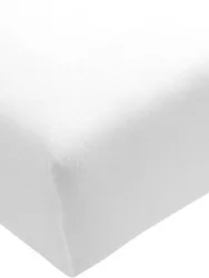 Sábana bajera de jersey BELLA DONNA 90/190 cm - 100/220cm Blanco blanco