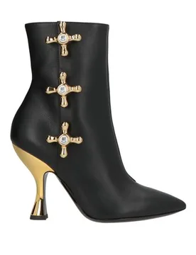 Stiefelette Damen Schwarz 36 Damen - Moschino - FashionsVida