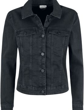 Jeansjacke - NMDebra Black Wash Denim Jacket - XS bis XXL - für Damen - Größe XXL - schwarz - Frauen - female