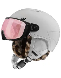 Helm Skihelm mit Visier / Schirm Globe Evo Reactiv 1-3 HC White für Herren Größe 54-58 cm Weiß