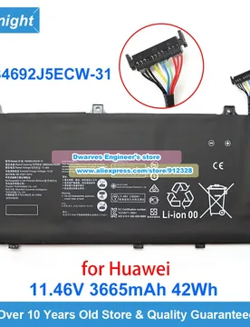 V 3665mAh 42Wh HB4692J5ECW Battery HB4692J5ECW-31 3ICP5/62/81 Rechargeable For MateBook D 15 AMD 15-53010TUY - Aliexpress - FashionsVida