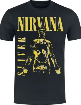 T-Shirt - Sliver - M bis XXL - für Männer - Größe M - schwarz - Lizenziertes Merchandise! - Männer - male - Nirvana - FashionsVida