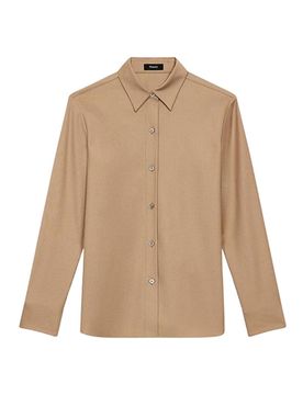 Camicia dritta in elegante flanella