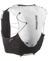 Gilet de trail - Adv Skin 12 Race Flag Set Black/White - Taille S - Blanc