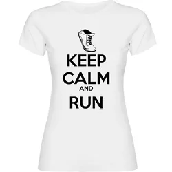 Maglietta A Maniche Corte Keep Calm And Run White S