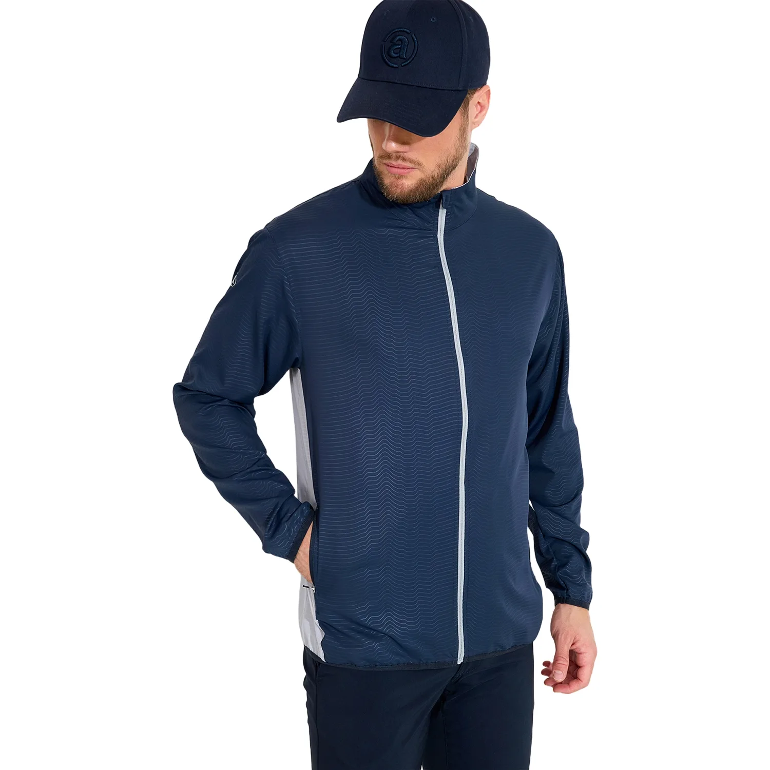 Windjacke Lanark Classic, navy/hellgrau m - Abacus - FashionsVida
