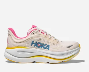 Women's Bondi 9 Road Running Shoes in Alabaster/Birch, Size 4 W