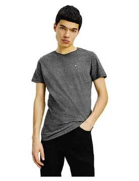 T-shirt à Manches Courtes Slim Jaspe Black M