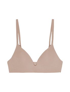 BH ohne Bügel WIRELESS PLUNGE BRA hazelnut beige 36D damen