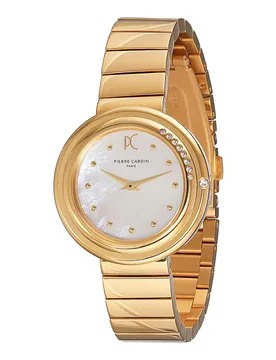 Montre Cf.1010.mg.2 32mm 3atm Quartz Analogical Golden / White / Mineral One Size