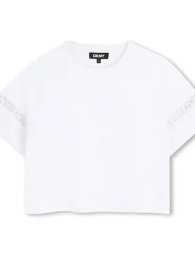 T-shirt à Manches Courtes D62623 White 8 Années Fille