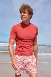 Mens UV Rash Vest - Orange - Orange - Size: M