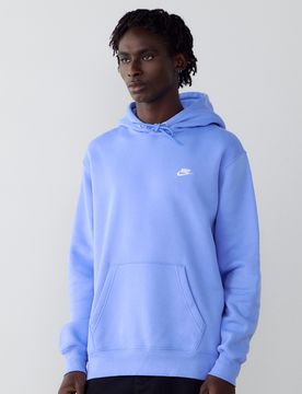 Hoodie Club Small Logo bleu/blanc xs