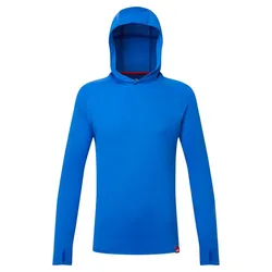 Uv Hooded Long Sleeve T-shirt Tidal Blue 3XL Men