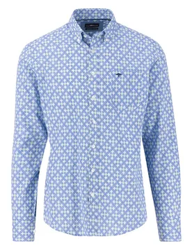 Chemise à Manches Longues Blue Print Strong Blue L
