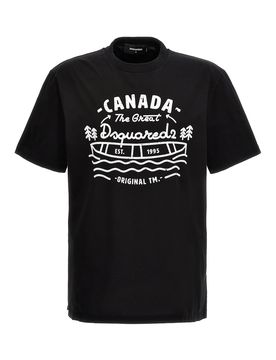 Dsquared2 Maglietta stampa logo