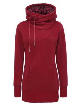 Kapuzenpullover - Adele - S - für Damen - Größe S - rot/schwarz - Frauen - female - ForPlay - FashionsVida