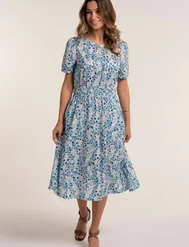 Women's NICOLI DRESS in Blue Size: 20 - Blue - Size: 20 - Brakeburn - FashionsVida