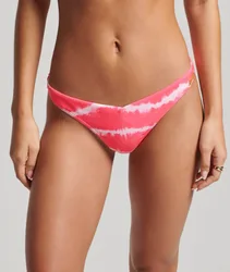 Superdry Damen Batik-bikinihöschen Pink - Größe: 40