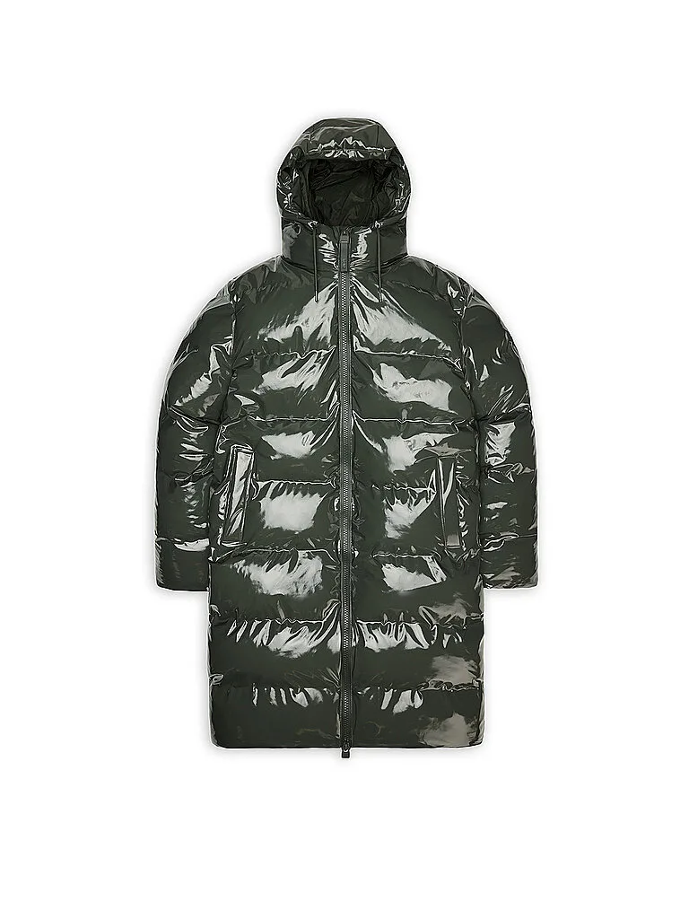 Piumino ALTA LONGER PUFFER JACKET oliva S - Rains - FashionsVida